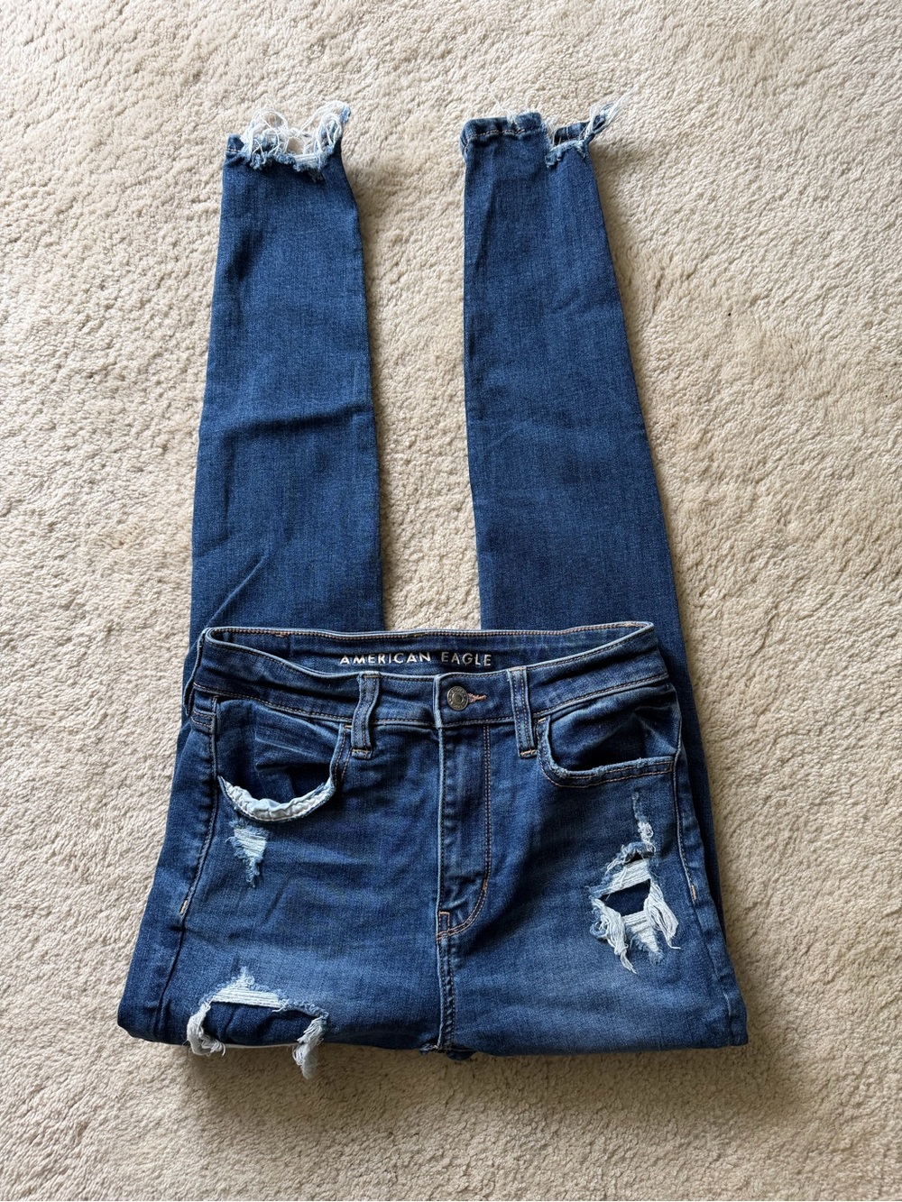 American Eagle Super Hi-Rise Jegging Jeans Size 2 short